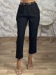 Lok-Viscose Belt Pants-71279/Black