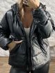 Ang-Leather Hooded Jacket-2045/Black