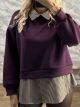 Ste-Shirt Sweatshirt-6177/Burgundy