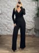 GLOW Ribbed Jumpsuit/Black
