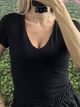 Viscose Ve Bodysuit-21279/Black