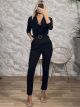 The-Crep Lace Jumpsuit-44328/Black