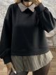 Ste-Shirt Sweatshirt-6177/Black