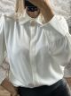 Lok-Pads & Brooch Shirt-89468/White