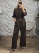 San-Suede Jumpsuit-6478/Chocolat