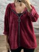 Ste-Cords Velvet Cardigan-91137/Burgundy