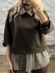 Ste-Shirt Sweatshirt-6177/Chocolat