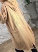Hooded GoldWings Cotton Cardigan-11250/Camel