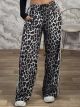 Ton-Leopard Stripes Pants-26547/White Leopard