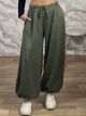 Super Wide Sweat Pants-26524/Khaki