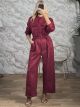 San-Suede Jumpsuit-6478/Burgundy