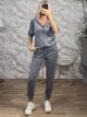 Gyn-Velvet Set-1900/Grey