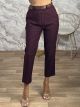 Lok-Viscose Belt Pants-71279/Burgundy