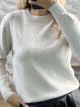 Zoz-RN Glitter Sweater-5217/Ecru
