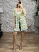 ShortSleeve Crochet Kimono/Lime