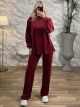 Velvet RN Set-3115/Burgundy