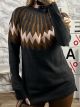 ZicZac Knitted Sweater/Dark Grey