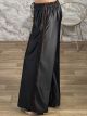 Ton-Satin Stripped Pants-50608/Black