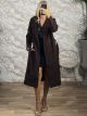 The-Button & Belt Coat-26437/Chocolat