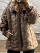 The-Long Quilted Jacket-60568/Light Choco