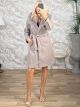 The-Fur&Buttons Coat-3449/Mocca