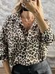 Satin Leopard Shirt-9905/Leopard