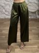 Satin Highwaist Pants-2299/Khaki
