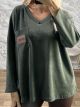 Lok-Cords Ve Sweatshirt-91571/Khaki