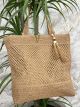 Woven Straw Tote Bag-GX5/Camel