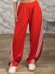Diagonal Stripe Pants-1248/Red