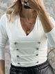 Ton-Military Top-3446/White