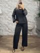 Ste-Sequins Set-3289/Black-Silver