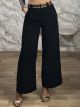 Lil-Cords TwoToned Belt Pants-24557/Black