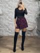 Ste-Floral Textured Skort-19713/Burgundy