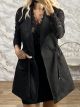Lnd-Suede Drawstring Vest-20950/Black