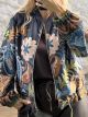 Lil-Bomber Suede Cardigan-26603/Blue