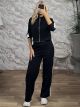 Viscose Zipper Set-83596/Black