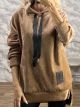 Lil-Velvet Hooded Sweatshirt-19103/Beige