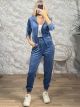 Zoz-Velvet Striped Set-105/Blue Raf