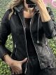 Eco Leather Jacket-63283/Black