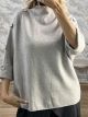 Lil-MockNeck Button Sweater-730/Light Grey