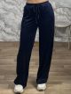 Lok-Soft Velvet Pants-12186/Navy Blue