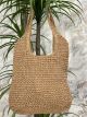 Woven Straw Tote Bag-GX6/Camel