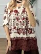 Lahuri Oversized Top/Burgundy