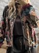 Lil-Bomber Suede Cardigan-26603/Multi