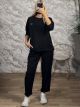 Lil-Min Min Strassed Set-16217/Black