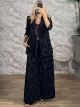The-Velvet Textured Suit-81026/Black