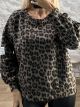 Lil-Leopard Sweatshirt-16245/Dark Beige