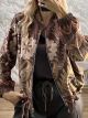Lil-Bomber Suede Cardigan-26603/Chocolat