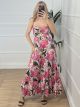 Corset Maxi Dress/Floral